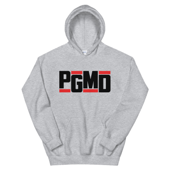 PGMD UNISEX HOODIE – BIG & TALL (Black/Red)